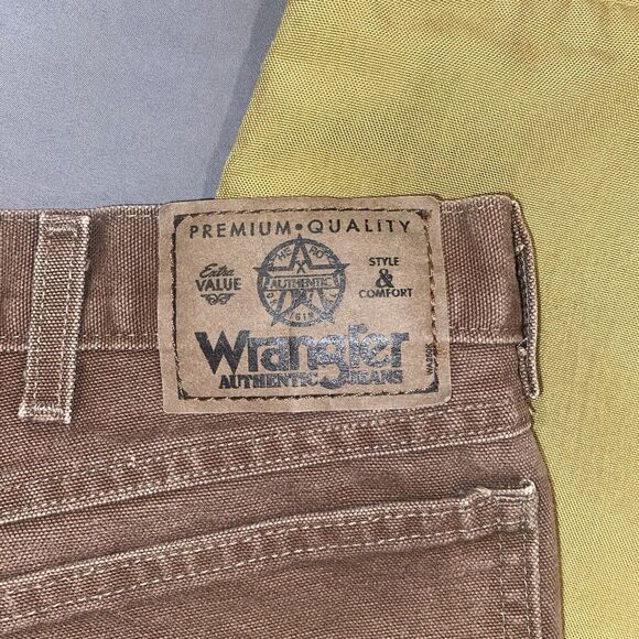 Wrangler Pro Gear Jeans Men's 42x32 (meas 41x30) Brush Guard Canvas Hunting - Picture 3 of 9